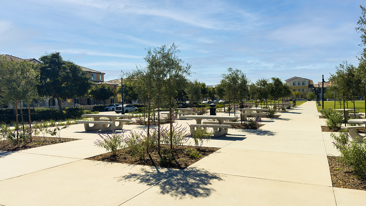 The Grove Park in Chula Vista has plenty of seating